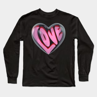 Love Heart Balloon | Valentine | Lovely Couple Long Sleeve T-Shirt